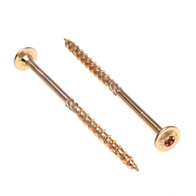 Image of Wood Screws by Keple 8 mm x 240 Self Tapping Torx for Railway Decking Sleeper Long Timber Flange Joining Construction Pack of 50 pcs
