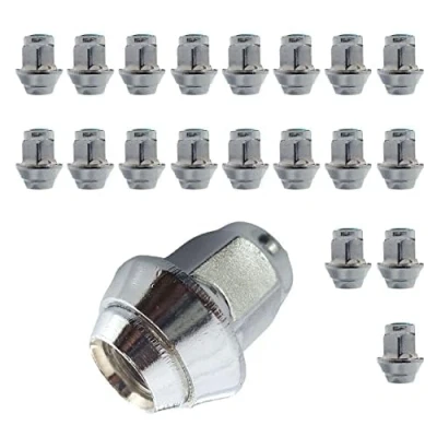 Image of 20 Wheel Nuts M14 x 1.5 60 Tapered Collar 2 Piece for Original Ford Galaxy S Max (WA6) Edge (SBF) Rims