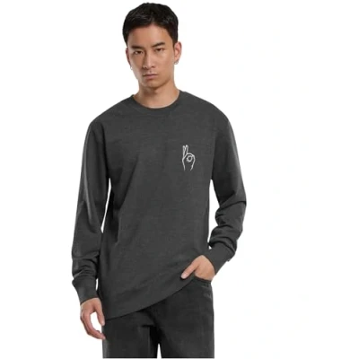 Image of Mister Tee EASY SIGN Crewneck Sweatshirt, Men&#039;s, Size: Large, Charcoal