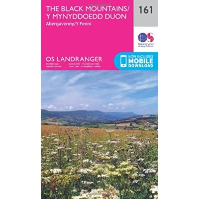 Image of Landranger 161 The Black Mountains Map With Digital Version