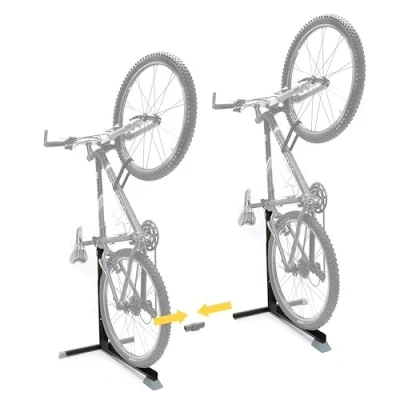 Image of Bike Nook Stand &amp; Vertical Storage Rack 2 Pack The Original Bicycle Floor for Garage and Indoor Outdoor use, No Drilling Required