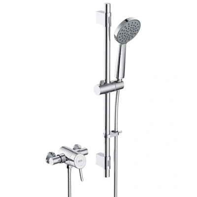 Image of Acute2 Thermostatic Exposed Shower Valve with Riser Kit Chrome