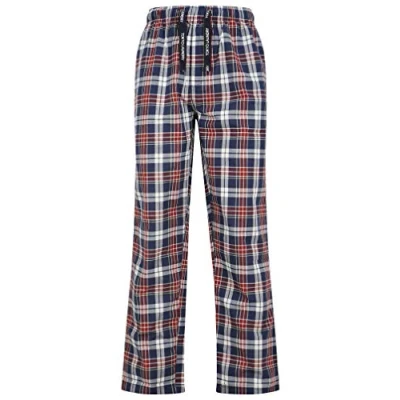 Image of Tokyo Laundry Men&#039;s Summon 100% Cotton Checked Lounge Pants Rosewood L