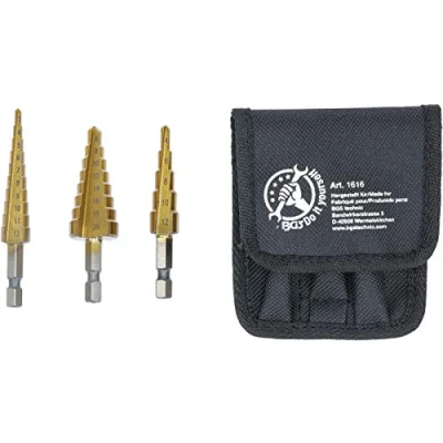 Image of BGS Diy 1616 HSS Step Drill Set 3 20 mm pcs.
