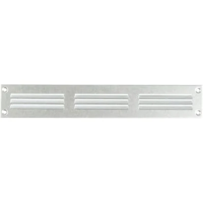 Image of Steinberg14 Galvanised Steel 300x50 mm Metal Air Vent Grille Cover with Insect Mesh 12x2 inch Ventilation