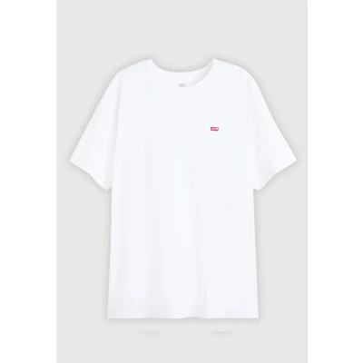 Image of Levi&#039;s Men&#039;s Big &amp; Tall Original Housemark Tee T Shirt, White +, XXL