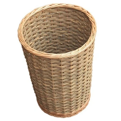 Image of Red Hamper HH031/HOME Wicker Round Hallway Umbrella Walking Stick Basket