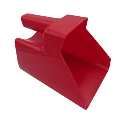 Image of SecureFix Direct Horse Food Scoop 1.5L (Feed Equestrian Pet Stable Animal), Red