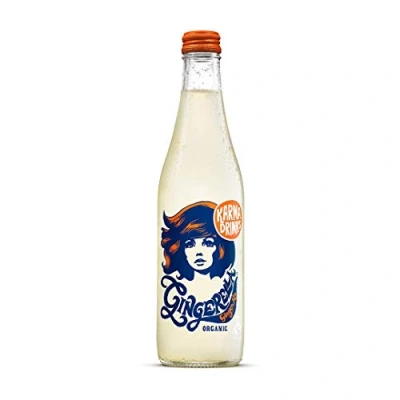 Image of Karma Cola Gingerella Organic Fairtrade Fizzy Drink 300ml Glass Bottle (12 Pack)