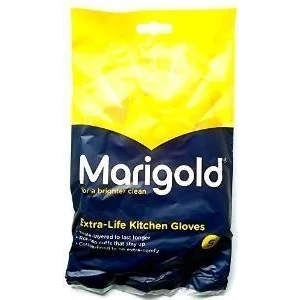 Image of MARIGOLD Extra Life Kitchen Gloves Small, Yellow, S (Pack of 6)