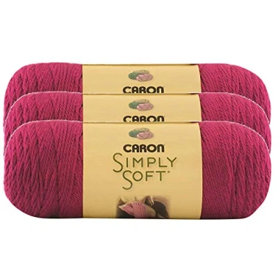 Image of CARON SIMPLY SOFT PACK OF 3 170G EACH BALL FUCHSIA