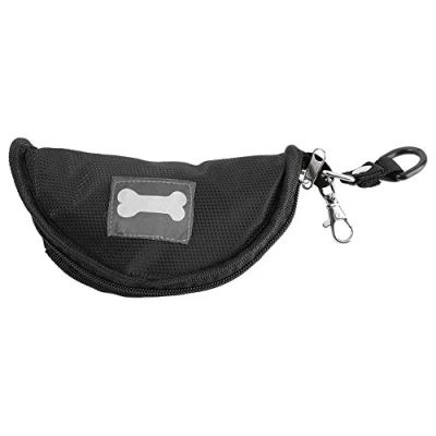 Image of Dog Bowl Pet Food Water Collapsible Waterproof Bowls Outdoor Portable Folding Bowl(Black)