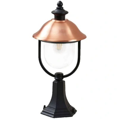 Image of Lindby pillar light Clint, 53cm, metal, seawater resistant, E27