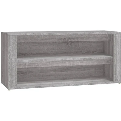 Image of vidaXL Shoe Rack Grey Sonoma 100x35x45 cm Engineered Wood