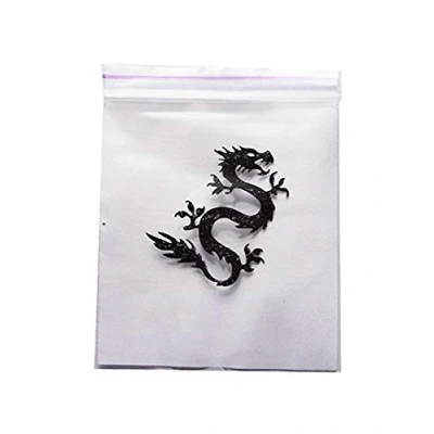 Image of 100 Resealable Baggies Dragon Design 4cm x