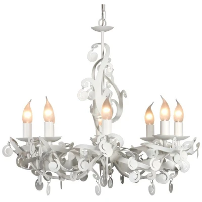 Image of Mila Multi Arm Chandeliers White Metal