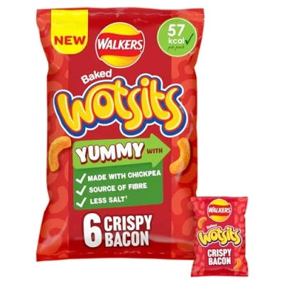 Image of Wotsits Crispy Bacon 6pck