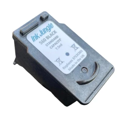 Image of Ink Jungle PG560 Black Refilled Cartridge For Canon PIXMA TS5351i Inkjet Printers Replaces