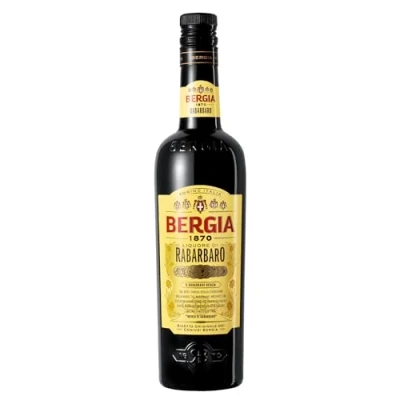 Image of Rabarbaro Bergia Unique Italian liqueur, fruity and pleasantly bitter. Bottle of 70 cl, 16% ABV