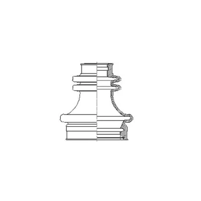 Image of Cv Joint Boot Kit Fits: Ford Sierra Inner and Outer