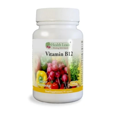 Image of Vitamin B12 Methylcobalamin 500mcg 90 Capsules Magnesium Stearate Free &amp; No Nasties contributes to The Reduction of Tiredness and Fatigue, Normal Function Immune System Made in Wales