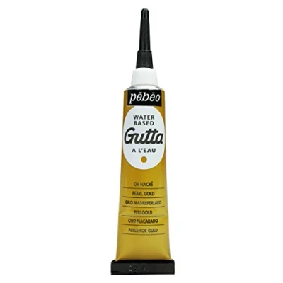 Image of Paint aqueous gutta gold draw to Pebeo cloth