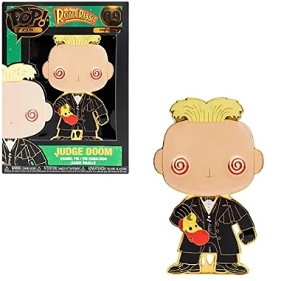 Image of Loungefly Funko POP! Enamel Pin: Judge Doom Who Framed Roger Rabbit? Pins Cute Collectable Novelty Brooch for Backpacks &amp; Bags Gift Idea Official Merchandise Movies Fans