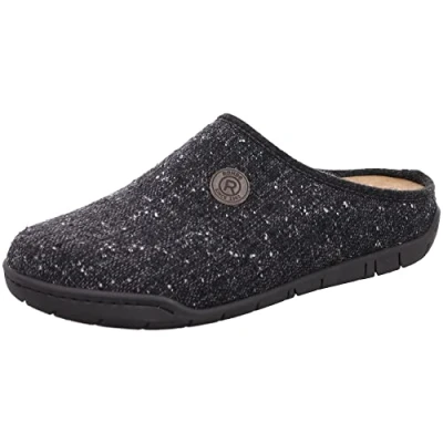 Image of Rohde Men&#039;s Mantua Slipper, 82 Anthracite, 10 UK