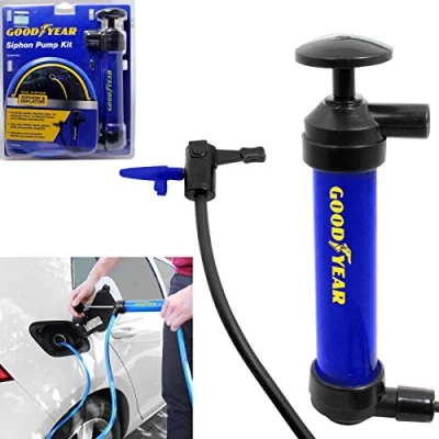 Image of Goodyear Siphon Transfer Pump Oil Extractor Petrol Diesel Fuel Liquid Air Car Extract from Tank