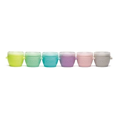 Image of melii Snap &amp; Go Baby Food Freezer Storage Containers Snack Containers, 2 oz / 59 ml