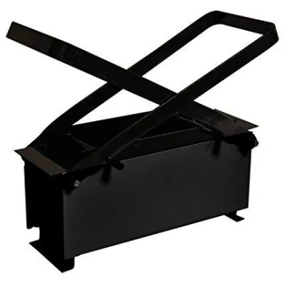 Image of HomeZone® Black Log Briquette Maker DIY Recycle Newspaper Paper Brick for Heating Fire Stove Home
