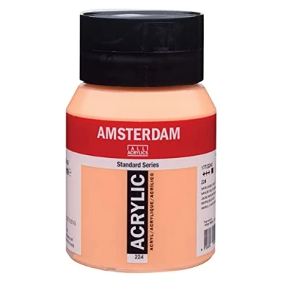 Image of Amsterdam Standard Series Acrylic Jar 500 ml Naples Yellow Red 224 (17722242)