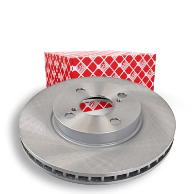 Image of 4351202060, 4351202070, 4351202071, 4351202120, 4351212620 Brake disc FEBI BILSTEIN 26185 Front Axle 255mm 25mm 4 Hole 100mm internally vented Coated