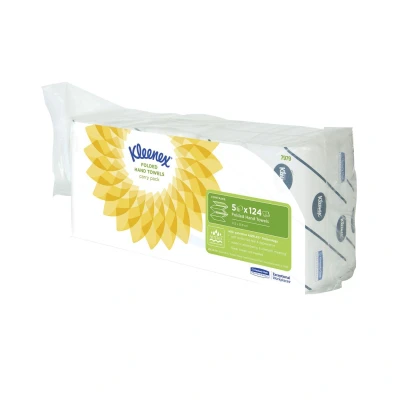 Image of Kleenex Ultra, 7979, Interfolded Hand Towels, 2 ply, White, 1 pack x 124 sheets (620 total)