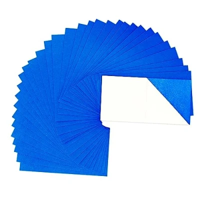 Image of Jtnohx Self Adhesive Felt Sheets, Blue Adhesive, 33 Pcs 10 x 20cm Sticky Back for Crafts DIY Sewing School Projects Decoration