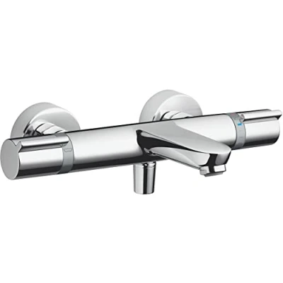 Image of hansgrohe Versostat² thermostat exposed, bathroom tap with safety stop at 40 C, , mixer for 1 function, silver