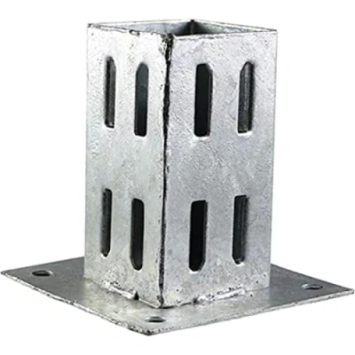 Image of 10x TIMCO Bolt Down Shoe Quick Fit Hot Dipped Galvanised BDQ100G