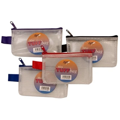 Image of 6 x Mini Tuff Bags Heavy Duty Strong Weatherproof Storage Zip Wallet Cases