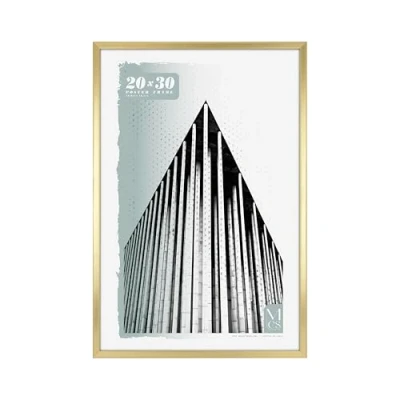 Image of MCS Gallery Foundation 20x30 Poster Frame Brass, Vertical &amp; Horizontal Wall Hanging Large Picture for Photos, Posters Art Prints (1 Pack)