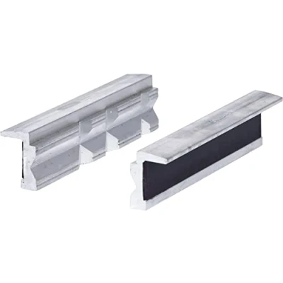 Image of KS Tools 914.0086 Aluminium bench vice protective jaws with trapezoid notches,120mm