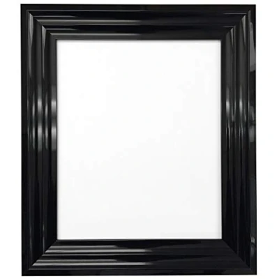Image of FRAMES BY POST Firenza Gloss Black Picture Photo Frame Plastic Glass A3