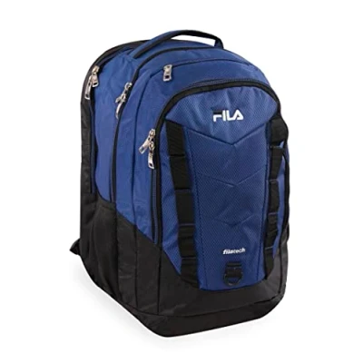 Image of Fila Unisex&#039;s Deacon 6 Backpack, Blue, One Size