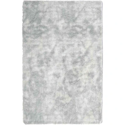 Image of vidaXL Shaggy Rug High Pile NAVARRA Silver Grey 130x200 cm Polyester