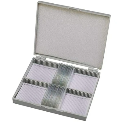 Image of Bresser Prepared Slides with Wooden Box (Pack of 25 Pieces)