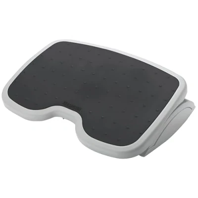 Image of Kensington Adjustable Ergonomic foot rest SoleMate under desk for improved posture, siatica and orthopedic relief Grey/Black (56145), 450mm x 350mm