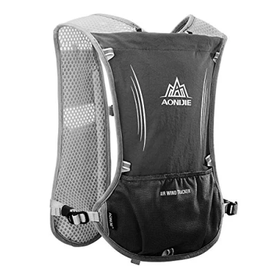 Image of AONIJIE 5L Outdoor Sport Multifunctional Camping Backpack Cycling Running Climbing Hiking Hydration Vest Pack (Balck only Vest, OneSize)