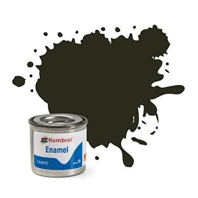 Image of Humbrol Model Paint AA0583 No 53 Gunmetal Metallic Tinlet 1 (14ml), Enamel Paints for Models, Plastic, Metal, Wood, Glass, Ceramics and More, Touch Up Hobby Tin Craft