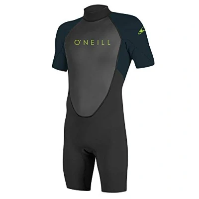 Image of O&#039;Neill Wetsuits Boys&#039; Reactor II Back Zip Full Wetsuit, Black/Slate, Size 10