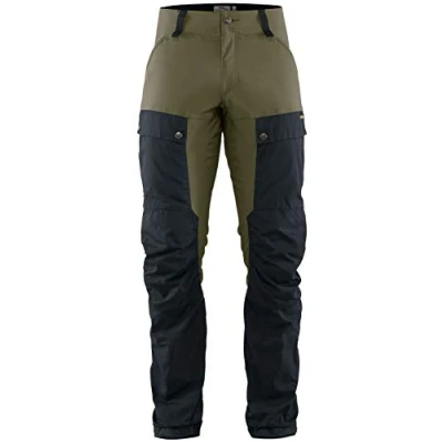 Image of FJALLRAVEN F85656R 555 622 Keb Trousers M Reg Dark Navy Light Olive 42