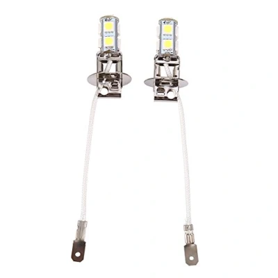 Image of Fydun Auto Car Fog Light Lamp Led Bulbs, 9 SMD 6500K 2X H3 5050 White 9SMD Xenon Dc12V Bulb